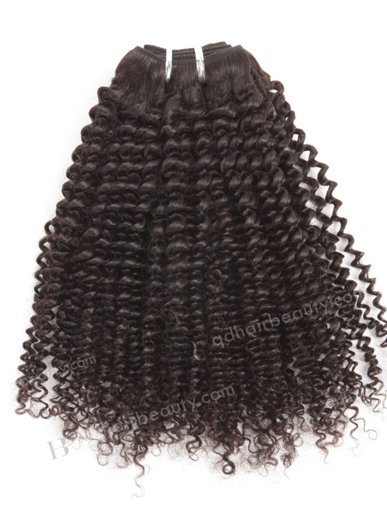 In Stock Brazilian Virgin Hair 16" Afro Curl 4mm Natural Color Machine Weft SM-489